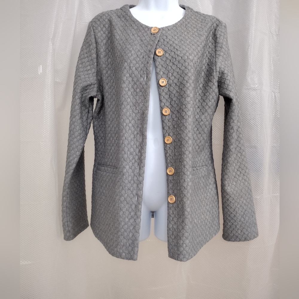 Jade Mackenzie grey blazer